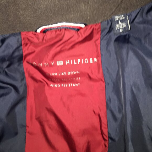 Tommy Hilfiger Large Men's Puffer Jacket, Grey with Hood - Picture 5 of 5